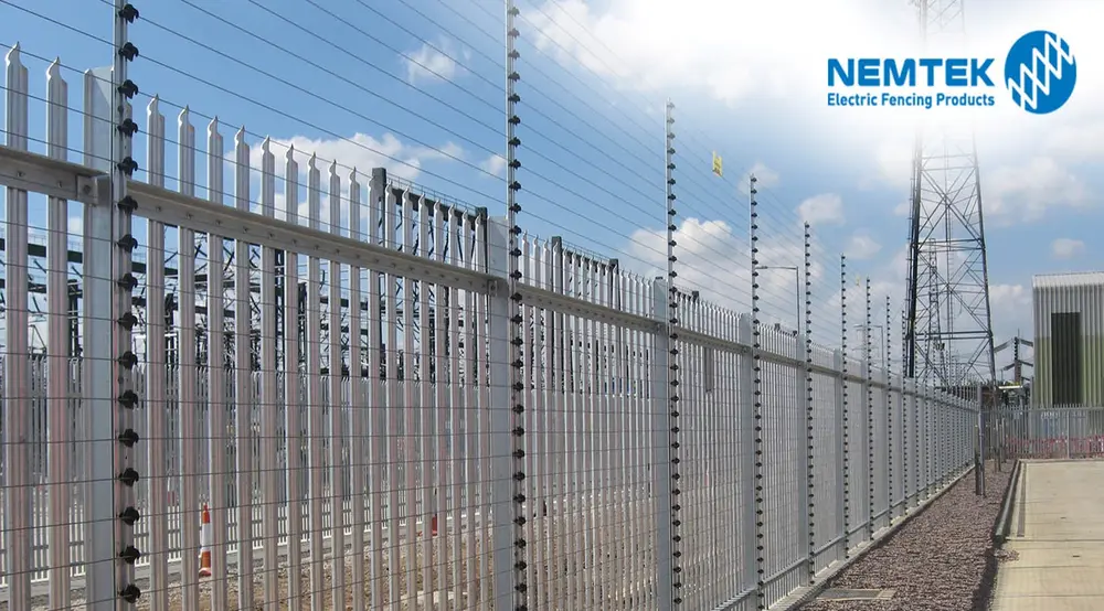Security gate electric fencing